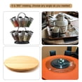 thumbnail image 5 of 9inch Rotating Swivel Stand with Steel Ball Lazy Susan Base Turntable White 1pack, 5 of 5