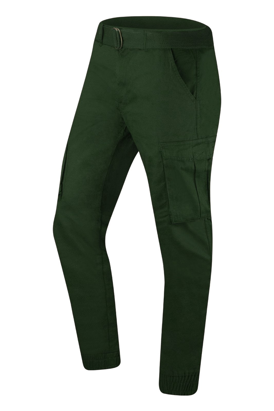 Trending Apparel - NEW Men Cargo Joggers FREE BELT Elastic Twill Pants BIG & TALL Jogger 5