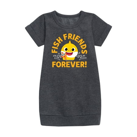 

Baby Shark - Fish Friends Forever - Toddler And Youth Girls Fleece Dress