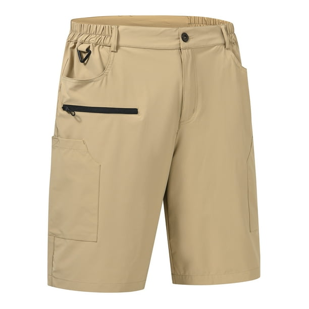 Pdbokew Cargo Shorts for Men Water Resistant Hiking Travel Active Nylon