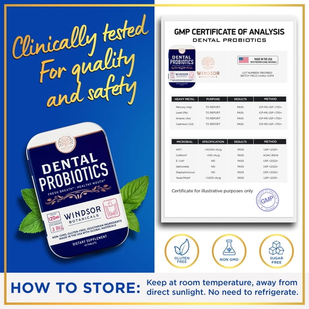 Dental Probiotics for Teeth and Gums - Oral Probiotics for Mouth