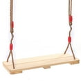 thumbnail image 2 of Jiaroswwei Tree Swing Adjustable Rope Bearing 150kg Wood Flat Kids Swing Toy for Outdoor, 2 of 7