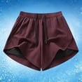 thumbnail image 4 of Casual Athletic Shorts with Built In Liner High Waist Loose Fit Yoga Running Workout Comfortable Breathable Summer Shorts Beach Pants for Juniors Womens Pants for Work Business Casual Loose, 4 of 5