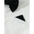 thumbnail image 6 of CARETOO Boy Clothes Toddler Formal Short Shirt Tie Suspender Shorts Wedding Outfits Cotton Fabric, 6 of 14