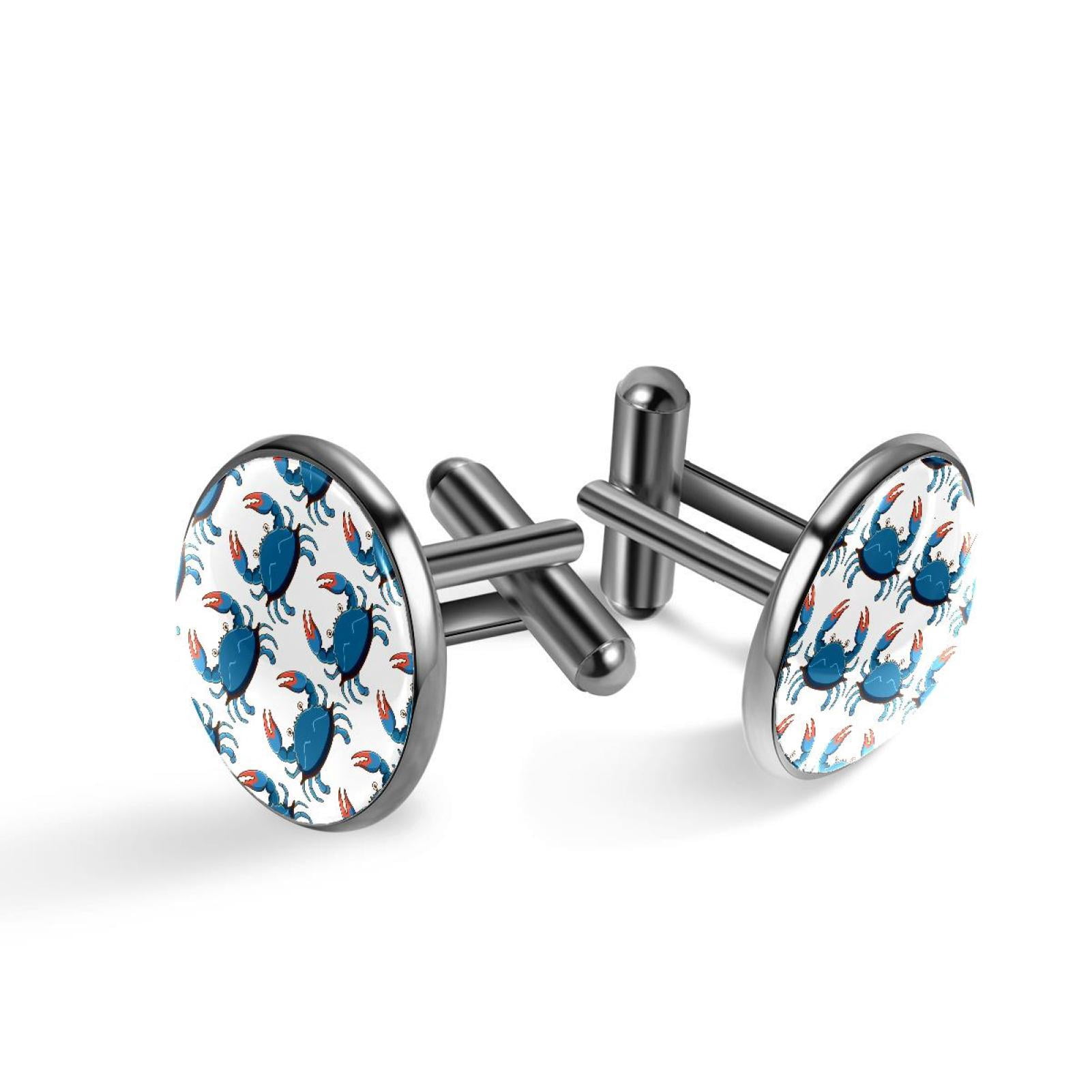 Elegant Elk & Moose In The Forest Alloy Cufflinks For Men - Tuxedo Shirt Cuff Links For Business, Weddings & Parties (1.7cm)