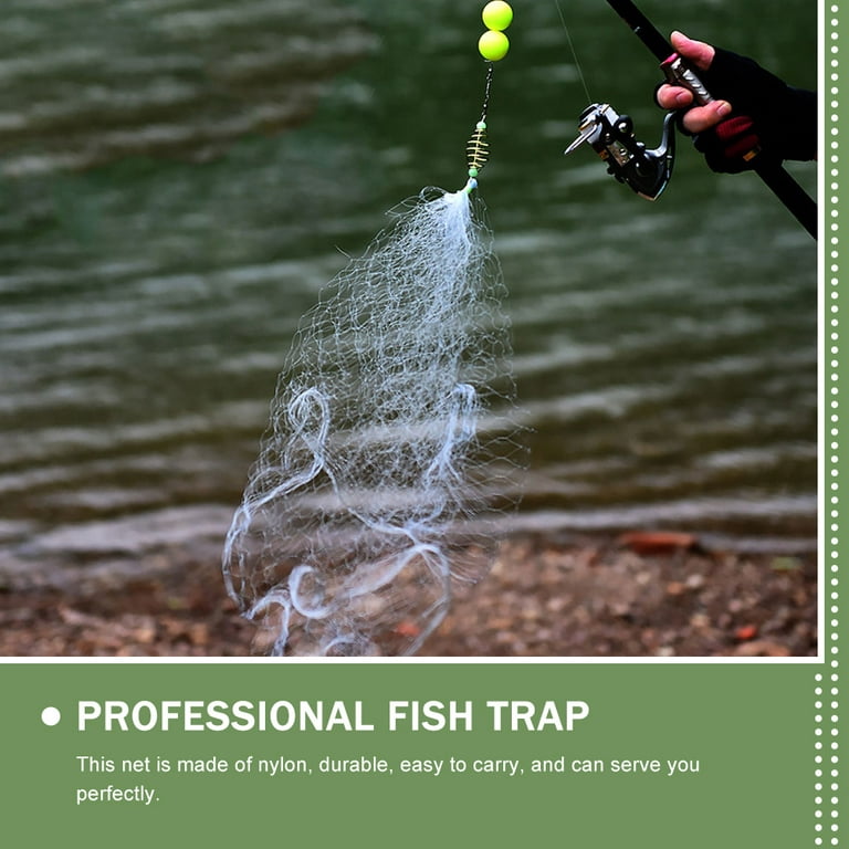 Hemoton 4pcs Professional Fish Traps Wear-resistant Fishing Meshes Convenient Fishing Traps, Size: 2.3X8.5CM