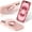 Pink, variant on KOMI for iPhone 16 Pro Case 6.3", with Magnetic Ring Stand [Compatible with MagSafe] [Military Grade Protection] Slim Shockproof Translucent Protective Phone Case White