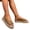 Light Brown, variant on Espadrille Comfort Footwear, Women's Knit Open Toe Platform Sandals Casual Woven Slingback Slide Shoes Summer Breathable Espadrille Comfort Walking Mules, Light Green 6.5