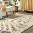 thumbnail image 5 of Riley Textured Shag Area Rug, 9' x 12', Ceagan Cream, 5 of 5