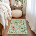 thumbnail image 2 of GUHNNHUIJ Living Room 6x9 Area Rugs Machine Washable Ultra-Thin Soft Non Slip Carpet Rug Vintage Boho Flower Stain Resistant Large Rug for Bedroom Dining Room Indoor Nursery Guest Room Ho, 2 of 9