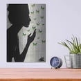 thumbnail image 4 of Luxe Metal Art 'Simplicity Green' by Loui Jover, Metal Wall Art, 12"x16", 4 of 9