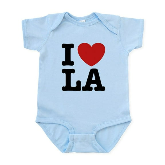 CafePress - I Love LA Infant Bodysuit - Baby Light Bodysuit, Size Newborn - 24 Months