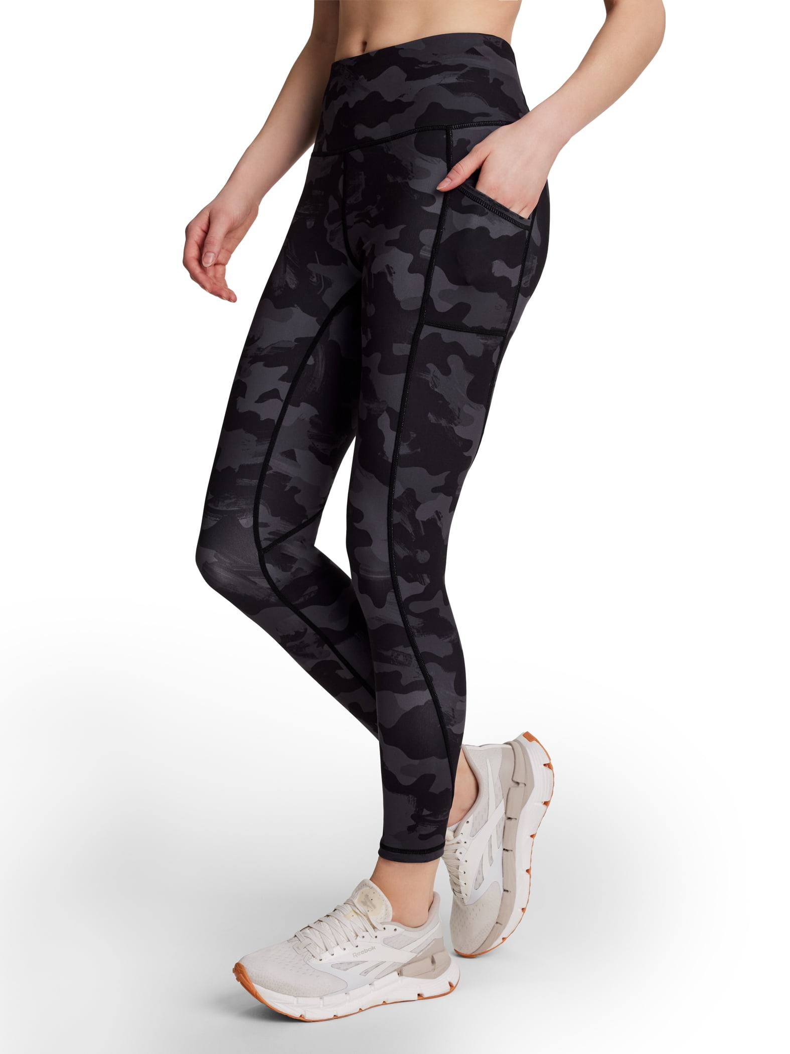Reebok Women's and Women's Plus Everyday High Rise Leggings, 25" Inseam, Sizes XS-4X