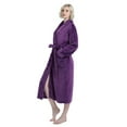 thumbnail image 3 of Enwphrey Purple Women Robe Soft Cozy Warm Bathrobe Ladies Long Fleece Plush Comfy Spa Housecoat Lightweight Robe for Women (L-XL, Purple), 3 of 9