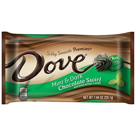 Dove Silky Smooth Promises Dark Chocolate Mint Swirl Candy, 7.94
