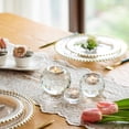 thumbnail image 3 of Juego de 3 portavelas de bola de cristal, portavelas de cristal transparente, candelabro para boda, cena, mesa, dormitorio, decoración, regalo, fiesta, meditación ER, 3 of 5