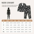 thumbnail image 4 of Fuzoiu Hand Drawn Snake Print Women's Long-Sleeved Pajama,Lounge Button Down Nightwear,Womens Notch Collar Pajama Set-X-Large, 4 of 7