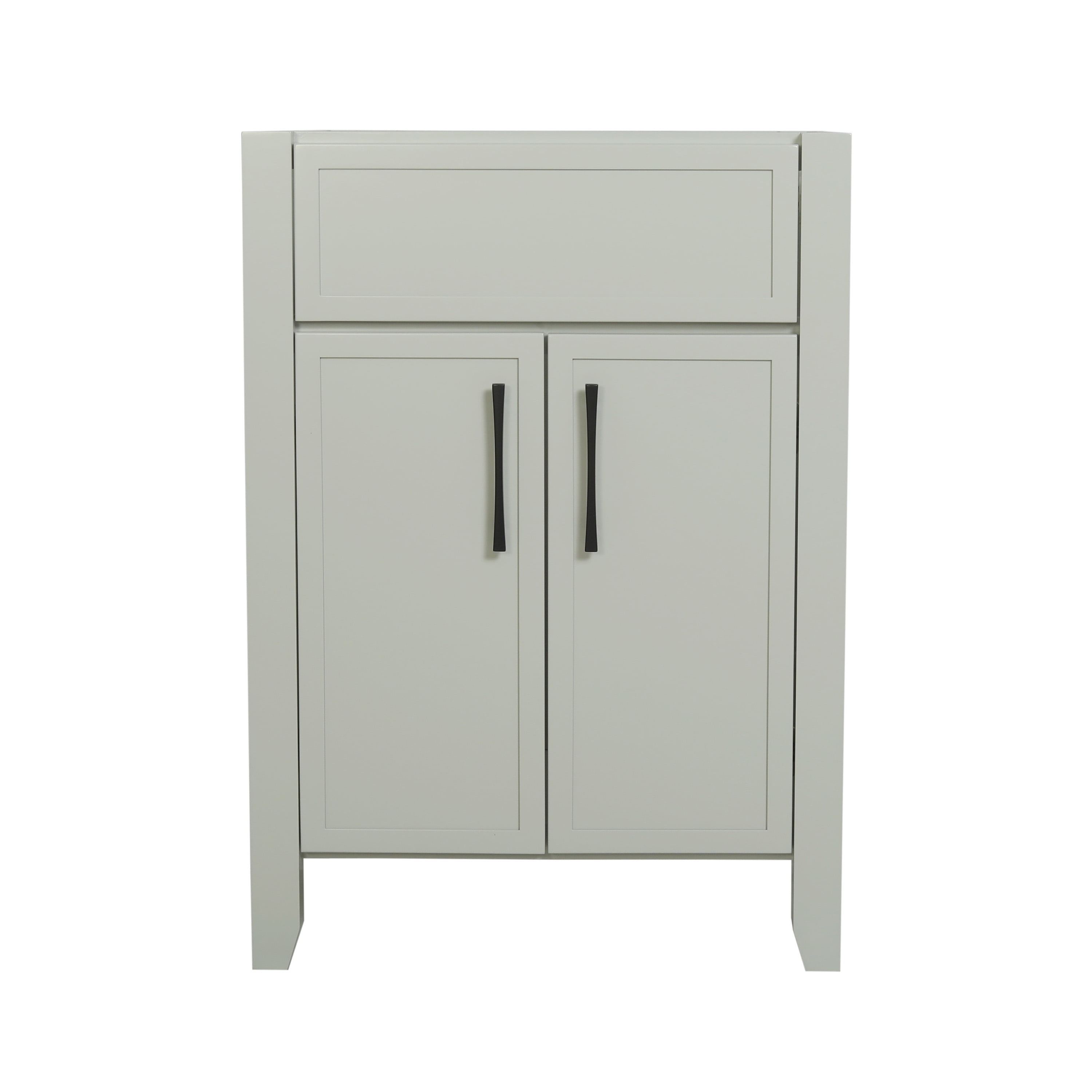 Design House Dawson 24 in. L x 18 in. D x 34 in. H Bathroom Vanity, 2 Doors, Sherwin-Williams® On the Rocks, Comfort Height, Fully Assembled 228403-OTR-FA