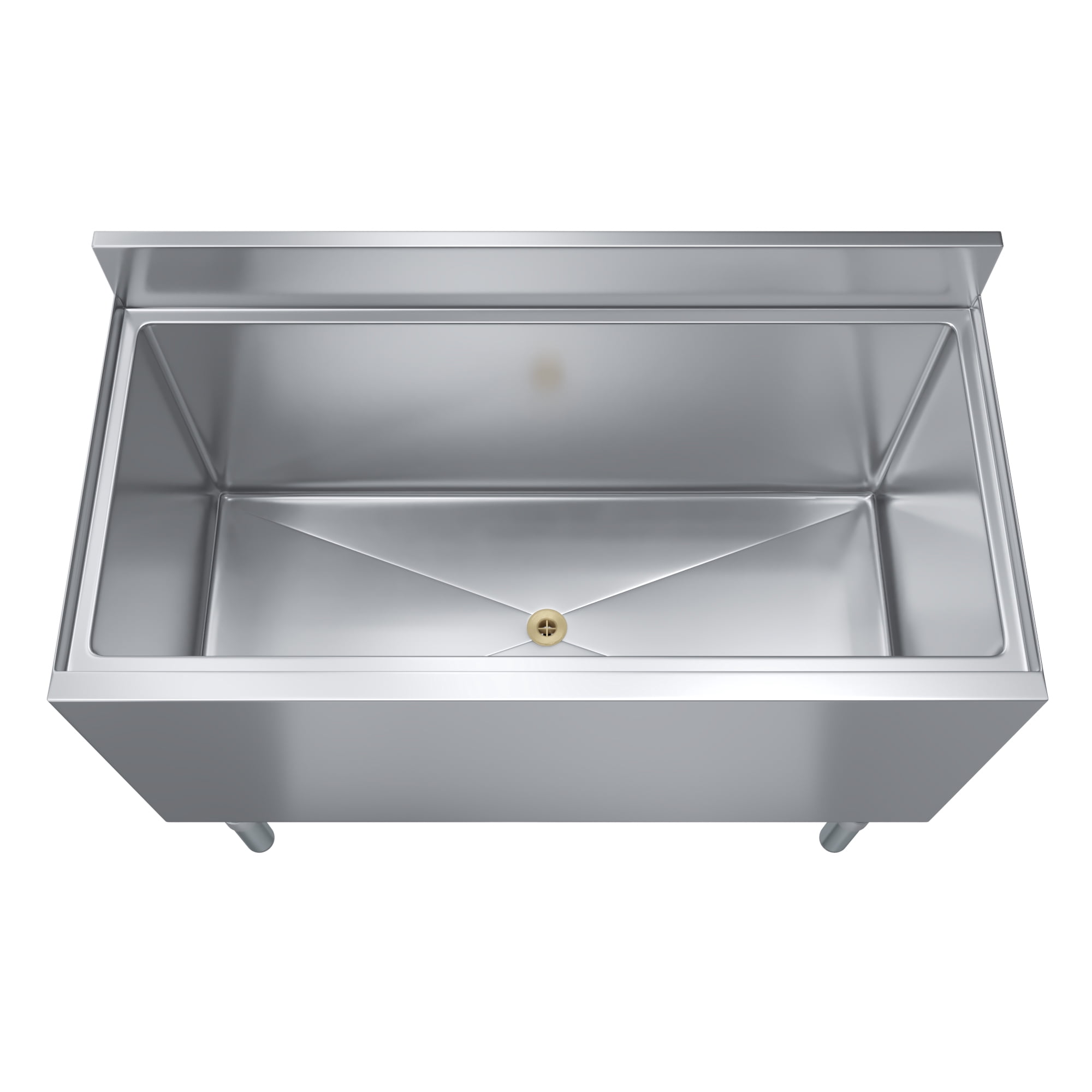 AmGood Underbar Ice Bin 18.5 in. x 36 in. x 30 in. | Stainless Steel Ice Chest With Sliding Lid | NSF