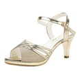 thumbnail image 1 of asddcavvf Women Sandals Fashion Summer New Pattern Open Toe Roman Sandals Middle Heel Comfortable Bu, 1 of 8