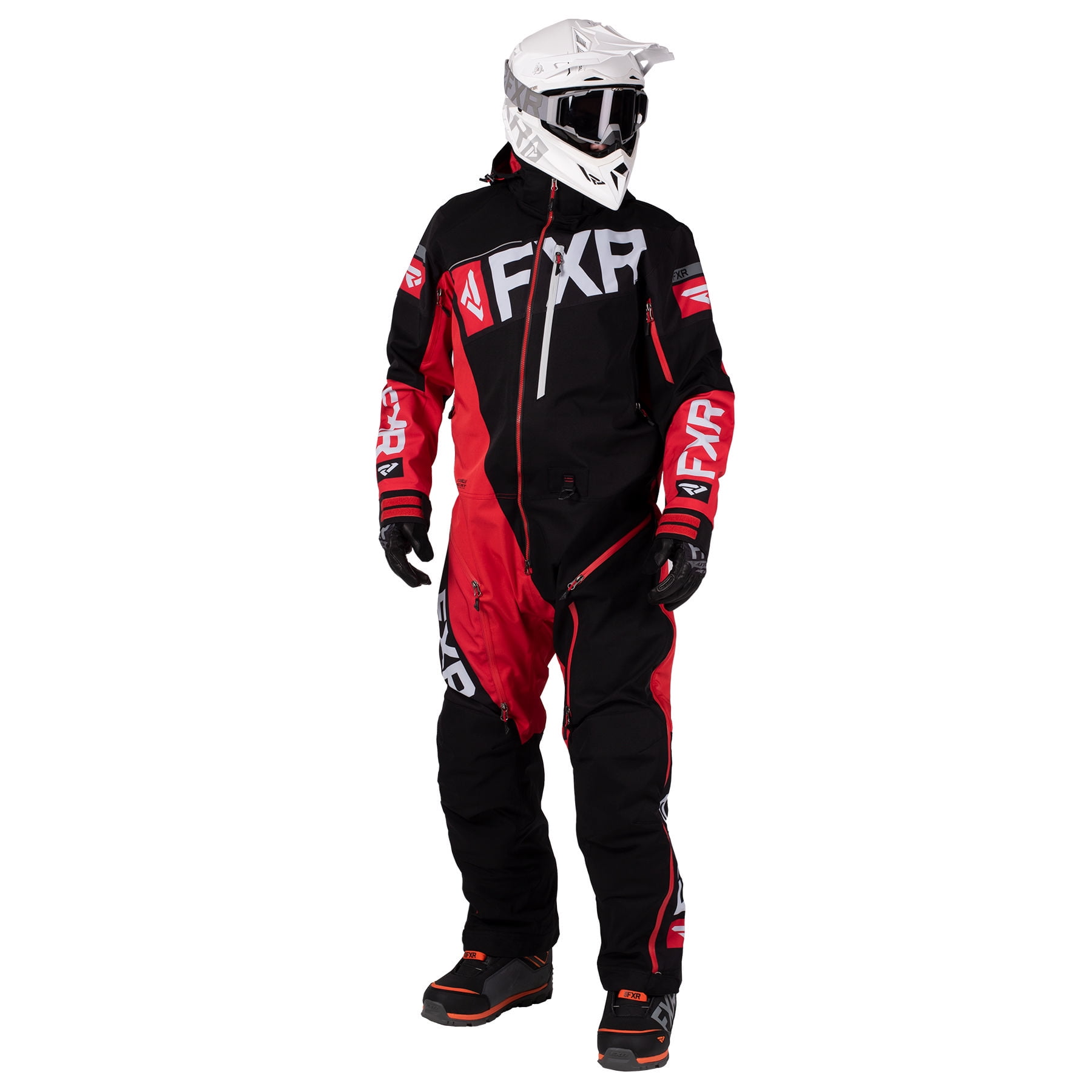 FXR Mens Black/Red/Lt Grey Ranger Instinct Lite Monosuit Snowmobile