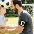thumbnail image 4 of KAKOWELY brazaletes elásticos de capitán de fútbol, ajustables, para jugadores de fútbol y baloncesto, para adultos, jóvenes y niños., 4 of 4