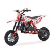 MotoTec Villain 52cc 2-Stroke Kids Gas Dirt Bike Red