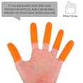 thumbnail image 6 of unbranded  100 Pcs Finger Sleeves Support Fingertip Bandages Waterproof Fingerless Fitness Orange, 6 of 8