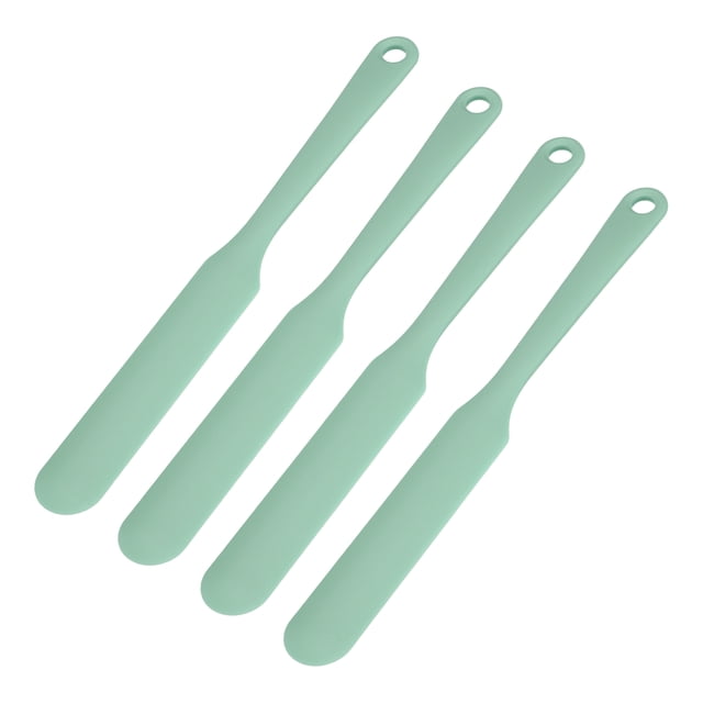 Uxcell 4 Piezas Espátulas de Silicona, Mango Largo de 8" Resistente al Calor para Untar