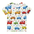 thumbnail image 2 of AJTQTH Kids Short Sleeve Tees Boys Girls Unisex Cute Cartoon Graphic Tees Polka Dots Printed Casual Tshirts Summer Relaxed Fit Outfits Clothes Multicolor#01 5 Years, 2 of 5