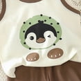thumbnail image 5 of TOWED22 Toddler Boy Shark Print Short Sleeve T-Shirt Shorts Summer Clothes Set 2T 3T 4T Brown,3-6 M, 5 of 5