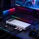 thumbnail image 5 of Optimized Title: USB C Docking Station with Vertical Laptop Stand, 4K 60Hz HDMI, 1Gbps Ethernet, 100W PD, 10Gbps USB-C Data, SD/TF Card Reader, Adjustable Width for MacBook & Windows, 5 of 13