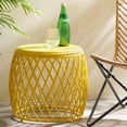 thumbnail image 3 of 19.75-inch Side Table with Geometric Pattern / Lightweight and Weather-resistant for Porch Use, 3 of 5