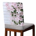 thumbnail image 2 of Spring Pink Flowers Chair Covers Set of 6 Retro Pastoral Wall Chair Back Covers Stretch Removable Washable Slipcovers Protector for Dining Room Kitchen Party Decor, 2 of 5