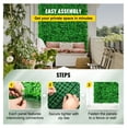 thumbnail image 5 of Artificial Boxwood Panel UV 48pcs Boxwood Hedge Wall Panels Artificial Grass Backdrop Wall 10X10\" 4cm Green Grass Wall Fake Hedge for Decor Privacy Fence Indoor Outdoor Garden Backyard, 5 of 7
