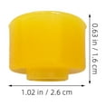 thumbnail image 2 of OUNONA 20pcs Truck Bumper Guard Mini Rubber Cushion Car Door Bumpers Yellow Trailer Ramp Bumpers Rear Bumper Protectors for Trucks Cars, 2 of 8