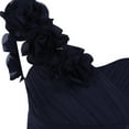 thumbnail image 5 of Alvivi Kids Girls A-Line Chiffon One Shoulder Flower Girl Dress Junior Bridesmaid Wedding Party Pageant Prom Dresses Dark Navy 16, 5 of 7