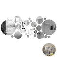 thumbnail image 3 of 26Pcs Acrylic Mirror Wall Stickers Round Mirror Decal Self-Adhesive Wall Stickers DIY Art Mirror Home Living Room Decoration, 3 of 5