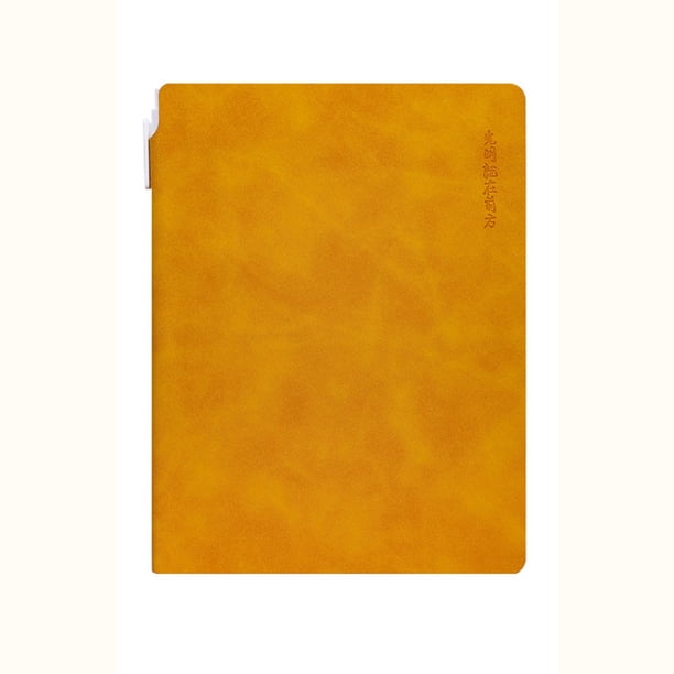 Cuaderno A5 de piel de oveja con bolígrafo | Cubierta de bloc de notas impermeable suave y duradera | Portátil 8.1x6.3 pulgadas | Páginas Blancas | Diario de negocios del estudiante | Diario de