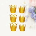 thumbnail image 3 of CIMAXIC Party 12pcs Crown Shaped Party Accessories Party Hat Hair Accessories for Party Celebration with 5M Rope (Golden, Prince Pattern + Pattern),2.56"X3.94"X0.08", 3 of 4