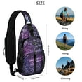 thumbnail image 4 of Science and Math Lover Sling Backpack, Geometric Scientific Print Crossbody Daypack for Learning and Teaching, 4 of 5