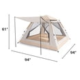 thumbnail image 3 of SUSUZI 6-8 Person Instant Camping Tent – 94" x 94" Spacious 210D Oxford Waterproof Tent with Carry Bag for Outdoor Hiking Travel, 3 of 9