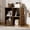 4 Cube-brown, variant on 4 Wood Cube Storage Organizer with Open Back and Removable Back Panels, 11In Brown Cube Storage Bookshelf, Cubicle Shelf Bookcase for Home Office Bedroom Living Room, Vertical or Horizontal