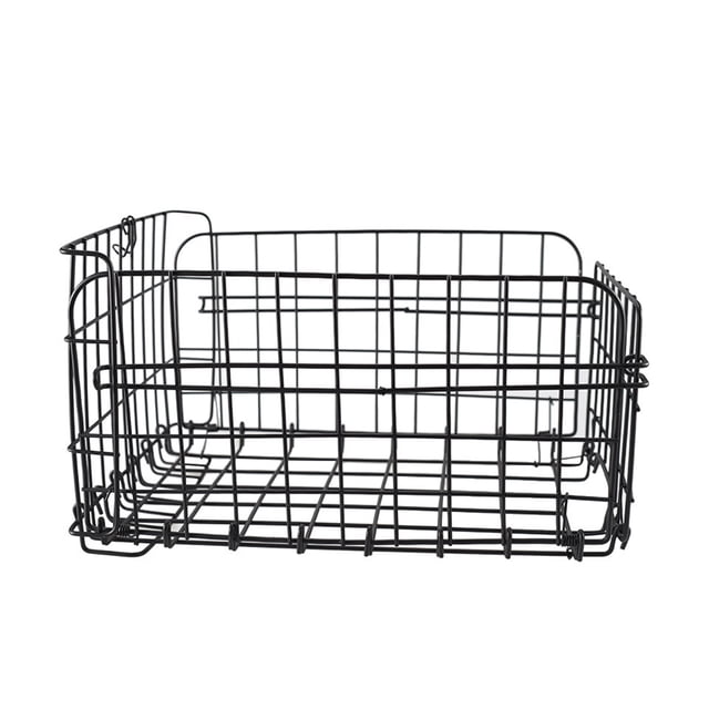 Steel Wire Foldable Portable Rear Bike Basket Outdoor Cycling Durable Waterproof