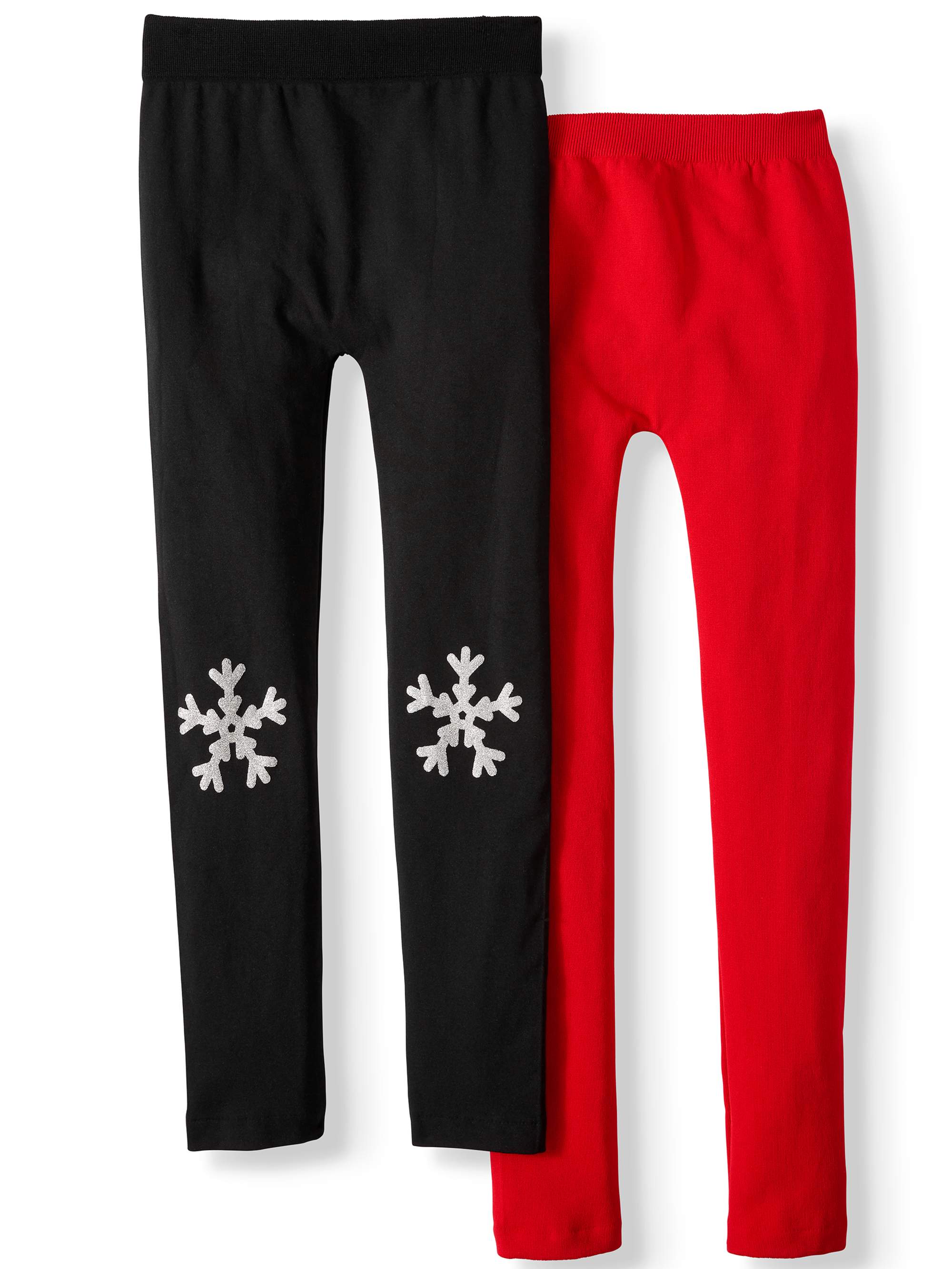 Solid Fleece Lined Seamless Leggings 