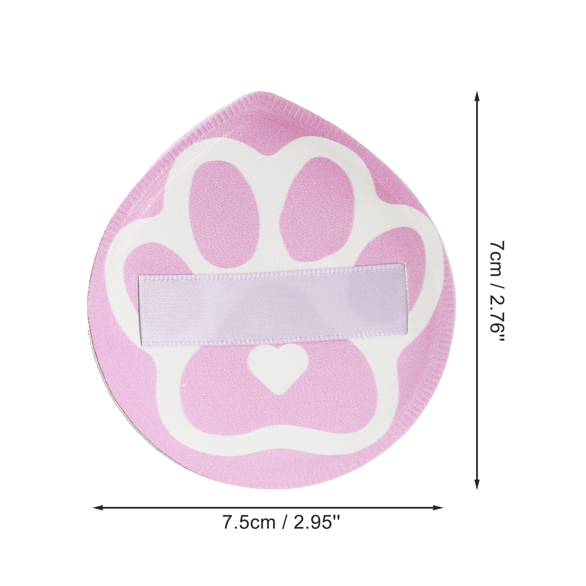 Unique Bargains 1 Pc Portable Cat Paw Face Makeup Sponge Purple