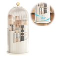 thumbnail image 1 of Organizador de Maquillaje Giratorio 360 Grados, Organizador Giratorio para Brochas de Maquillaje con Tapa, Organizador de Brochas de Maquillaje Resistente Al Polvo para Maquillaje,Pintalabios,Pinceles, 1 of 7