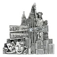 thumbnail image 1 of Silver New York City Landmarks Magnet, 1 of 1