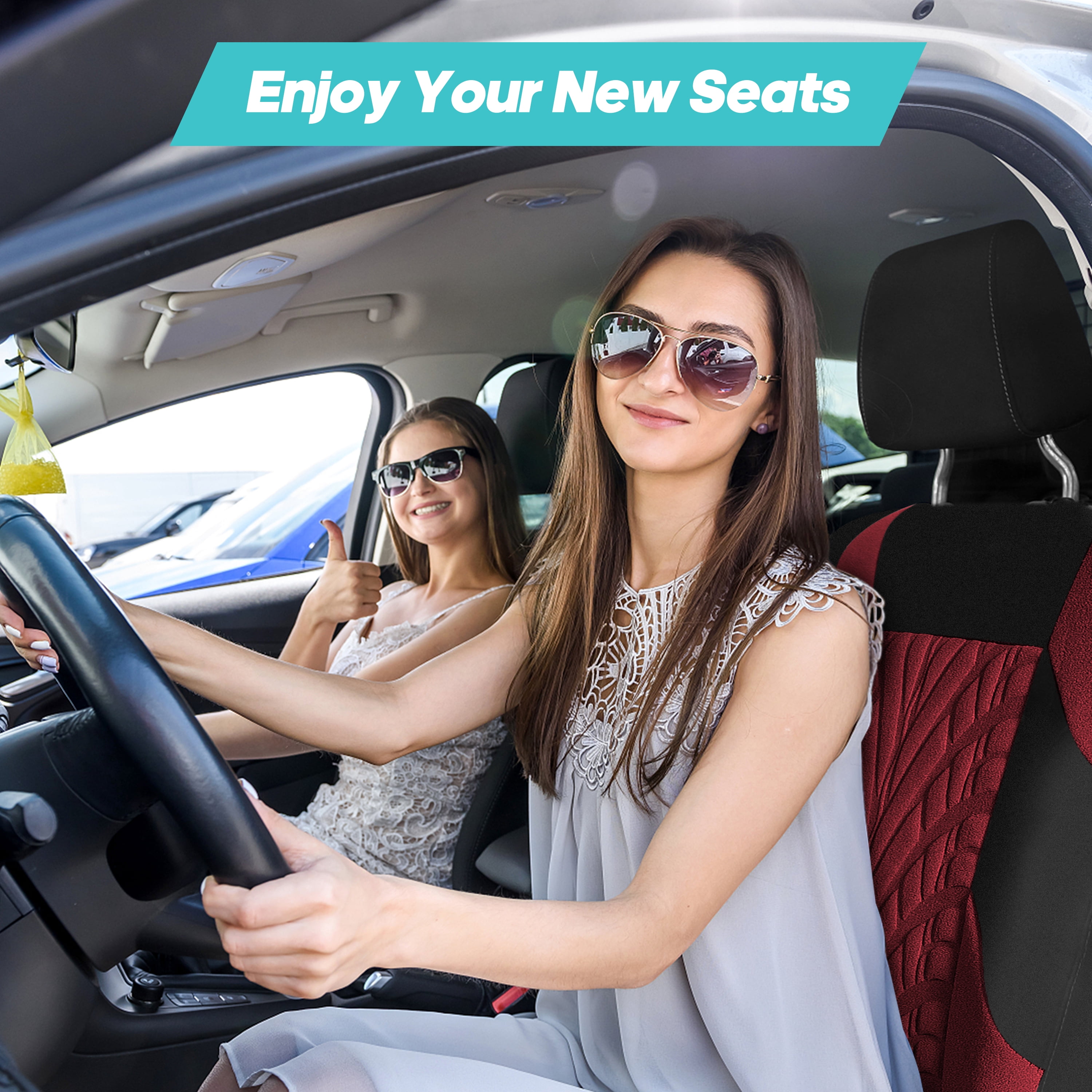 FH Group Travel Master Universal Seat Covers Fit For Car Truck SUV Van - Full Set