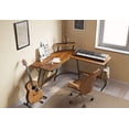 thumbnail image 3 of CubiCubi L-Shaped Corner Computer Desk with Large Monitor Stand, Espresso Finish, 50.8", 3 of 8